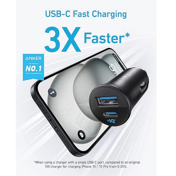 CAR CHARGER ANKER 30W DUAL PORT-02 CAR CHARGER ANKER 30W DUAL PORT 02 Scaled