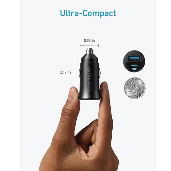CAR CHARGER ANKER 30W DUAL PORT-03 CAR CHARGER ANKER 30W DUAL PORT 03 Scaled