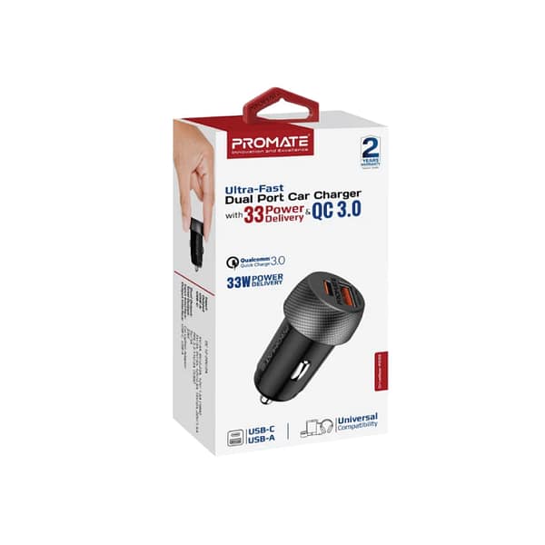 CAR CHARGER PD 33W PROMATE-02 CAR CHARGER PD 33W PROMATE 02 Scaled