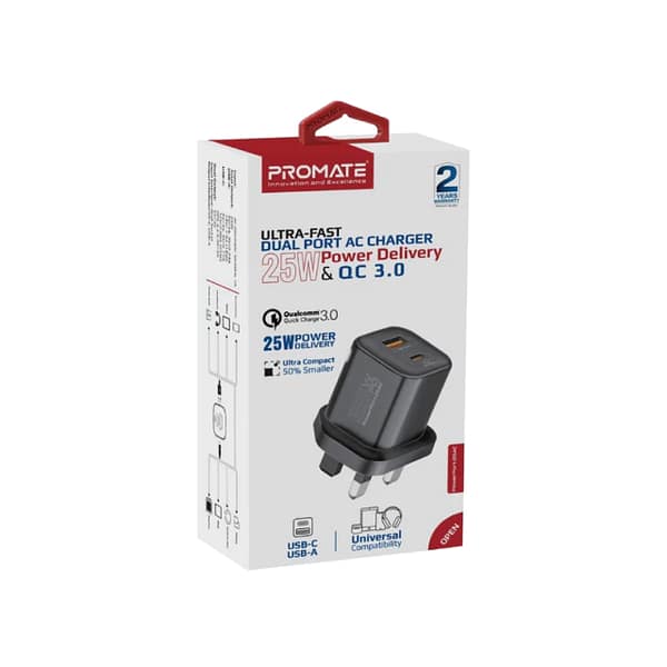 CHARGER PROMATE 25AC 25W DUAL-02 CHARGER PROMATE 25AC 25W DUAL 02 Scaled