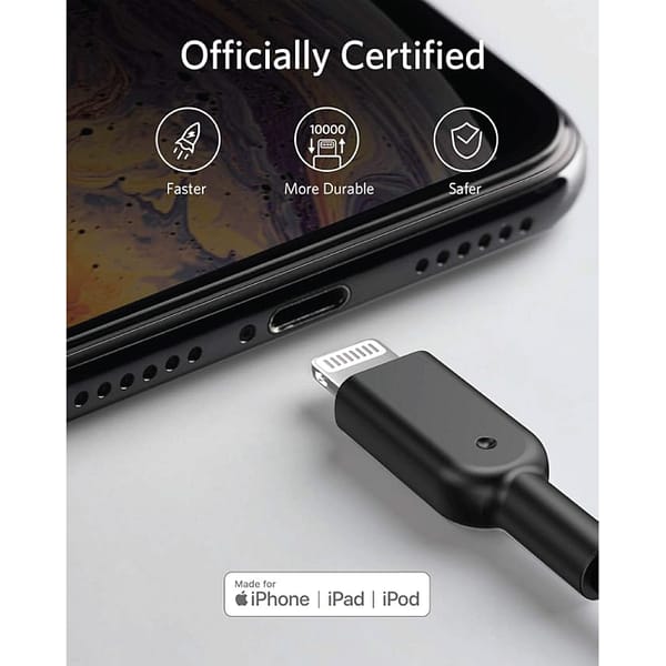 USB CABLE ANKER USB TO LIGHTNING 1M-03 USB CABLE ANKER USB TO LIGHTNING 1M 03 Scaled