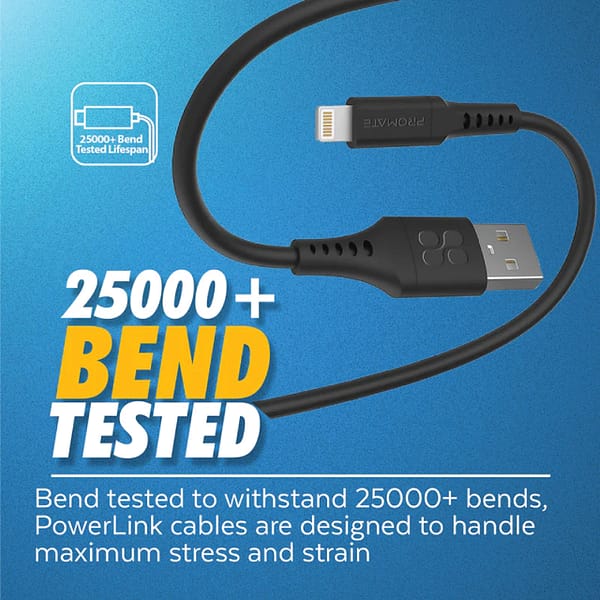 USB CABLE PROMATE USB TO LIGHTENING-03 USB CABLE PROMATE USB TO LIGHTENING 03 Scaled